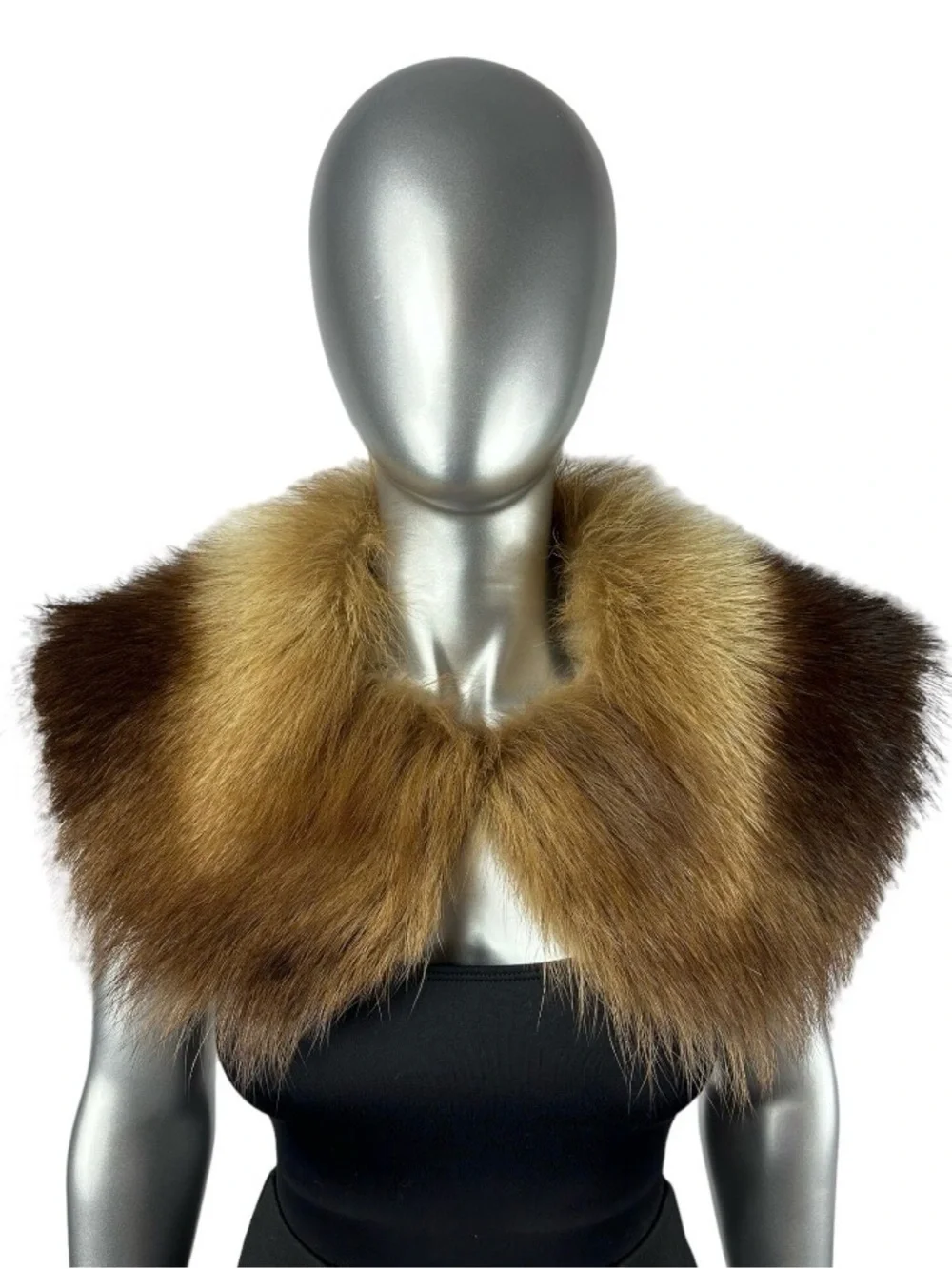 Brown Fox Collar, 35” L, Certified Vintage Fur
